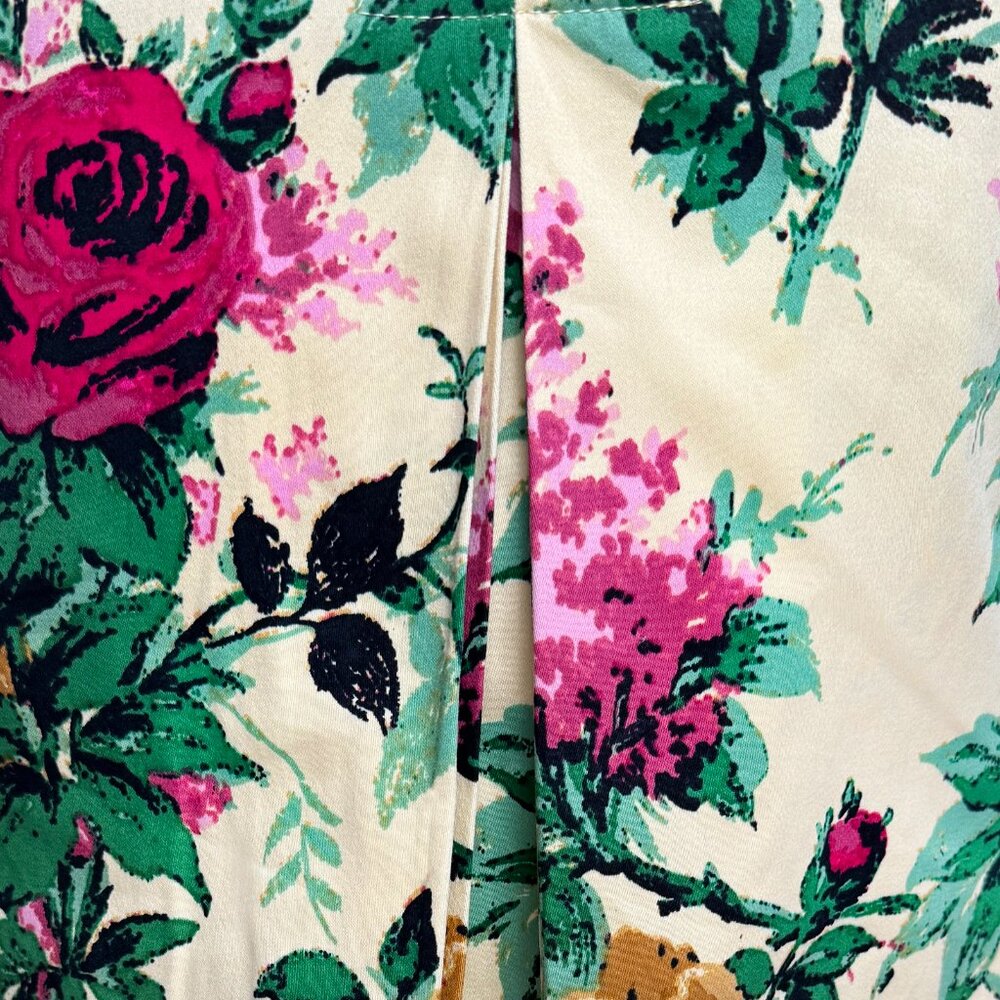 NWT PINUP COUTURE FLORAL WIGGLE DRESS MIDI RETRO BLOOMCORE GLAM VIXEN LRG - Picture 3 of 7